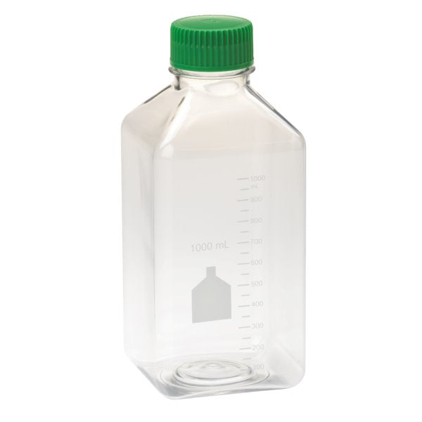 CELLTREAT Square Media Bottles, Sterile