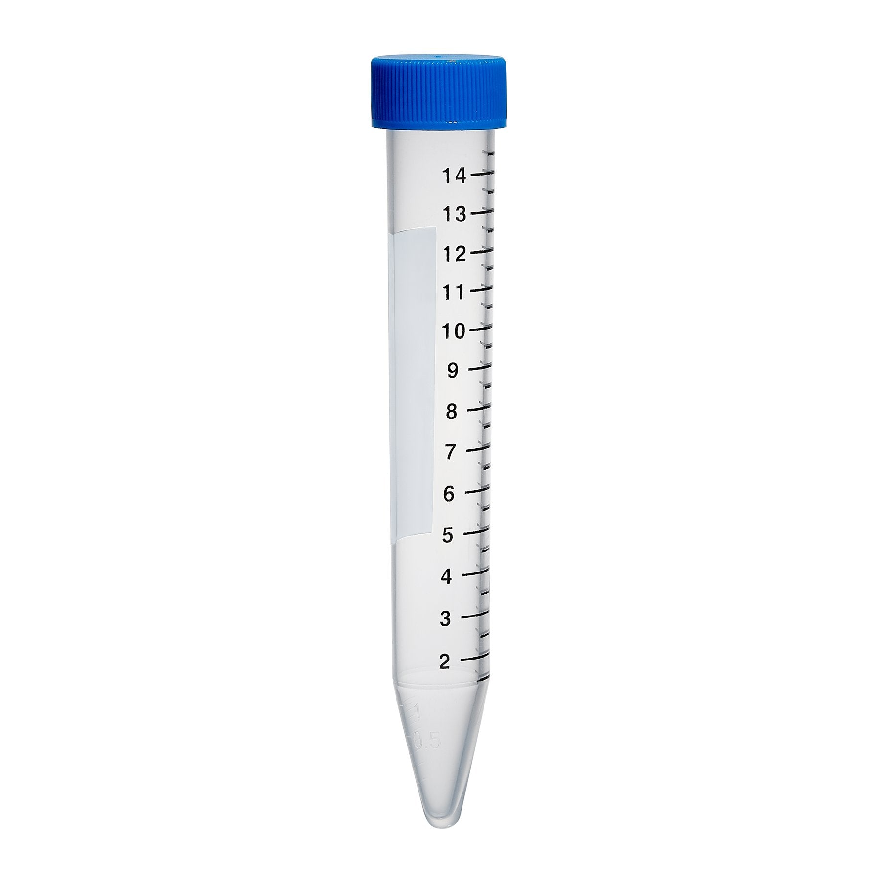 MTC Bio C2601-B Centrifuge Tube, conical, PP, flat screw cap, non-sterile, bulk bag, 15mL, 500/cs