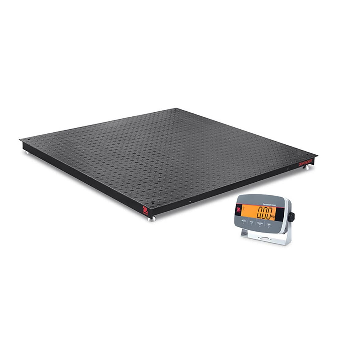 Ohaus i-DF33P2500B1R Defender 3000 Floor Scale with i-DT33P Indicator, NTEP, 1250000 g × 200 g