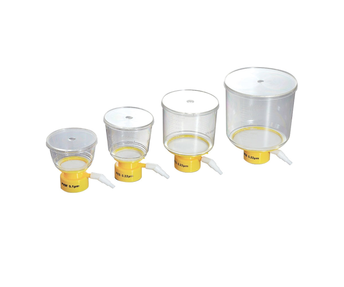 GVS EXVF0500YCA04BZS Vacum Filtration System 500 ml PS-ABS-PE-PPYellow CA, Sterile, 0.45um, 75mm, 12 Pcs per Box