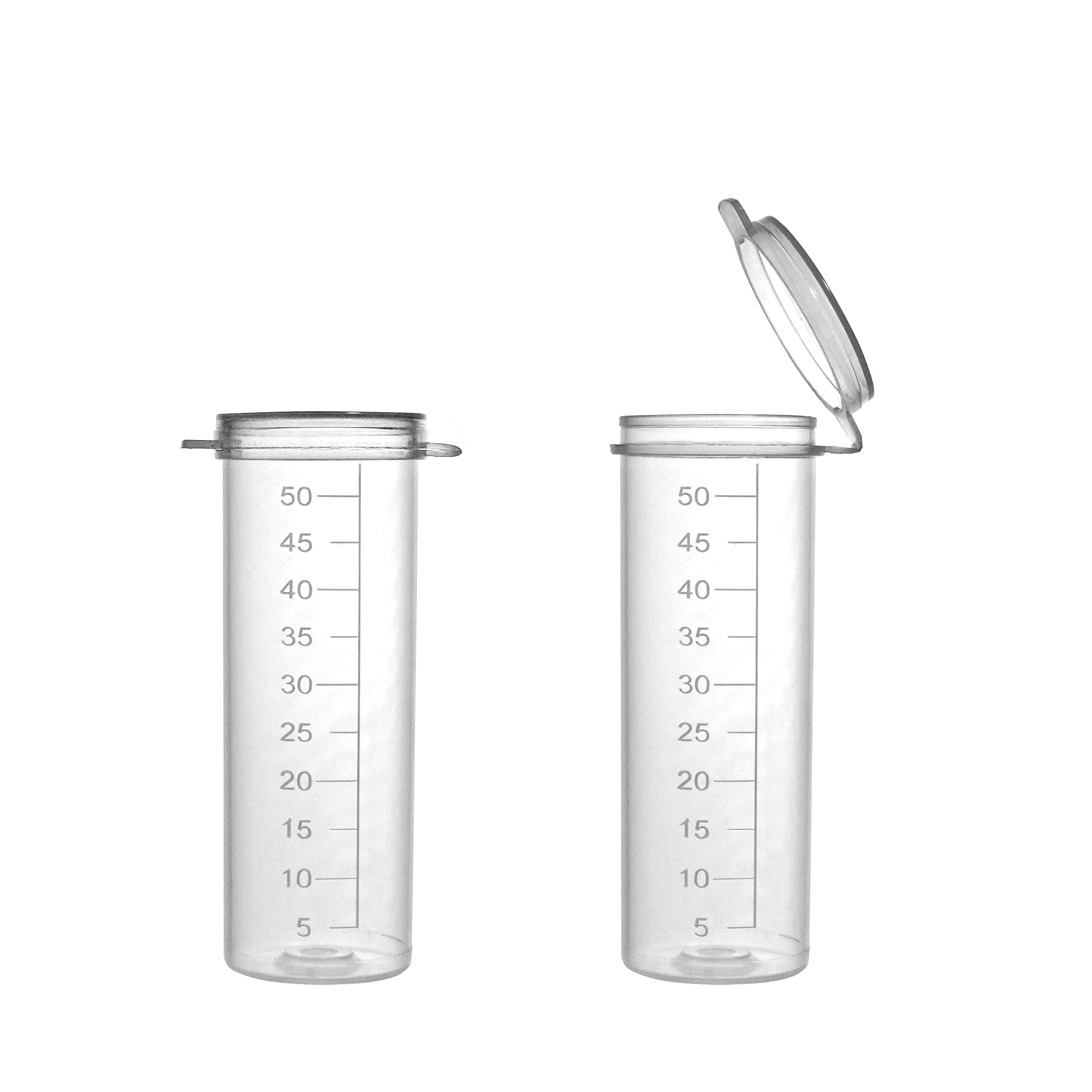 MTC Bio T0050 Flip Top Vial / Digestion Tube, 50mL, 32×90mm, Self-Standing, Sterile, 500/pk