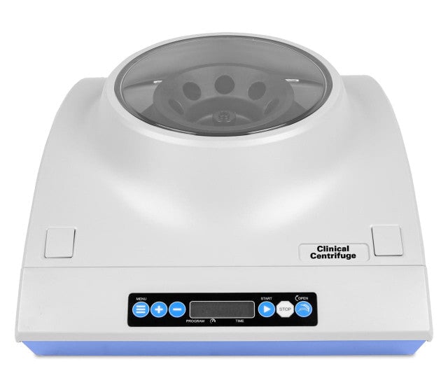 Heathrow Scientific 120776 Clinical Centrifuge 8 Place Digital, Grey/Blue, 6000 rpm, 8 x 15 mL