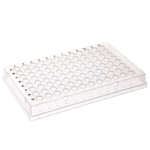 Celltreat 229516 96 Well PCR Plate, Raised Half Skirt, Clear, 0.2mL, Non-sterile, 50/pk