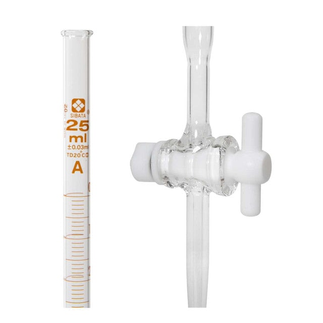 Heathrow Scientific 21310-10 GLASS BURETS WITH PTFE STOPCOCK, 10 mL, 1/pk