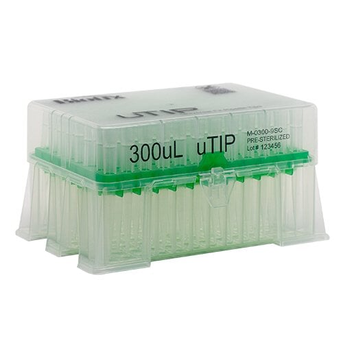 Biotix 63300059 Universal Pipette Tips 20-300 μL Racked, 10 racks of 96/pack (Rainin Alternative)