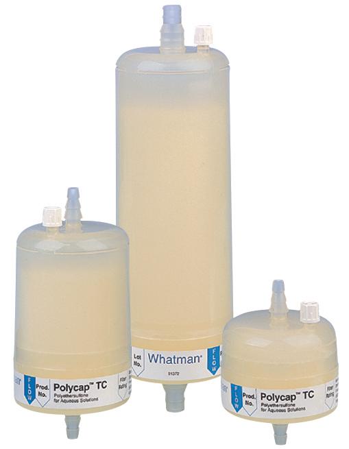 Whatman 6714-7502 Polycap TC 75, 0.2/0.2 micrometer Pore Size, Polyethersulfone, SB Inlet, SB Outlet, Sterile, 1/pk