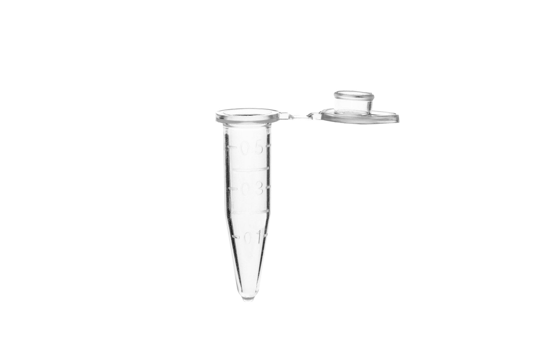 MTC Bio C2007 SureSeal S MicroCentrifuge Tubes w/ cap, clear, sterile, 0.5ml, w/ self-standing bag, 500 pk