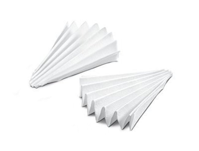 Sartorius FT-4-102-110, 110 mm White Dot Quantitative Folded Filter Papers / Grade 389, 100/Pk.